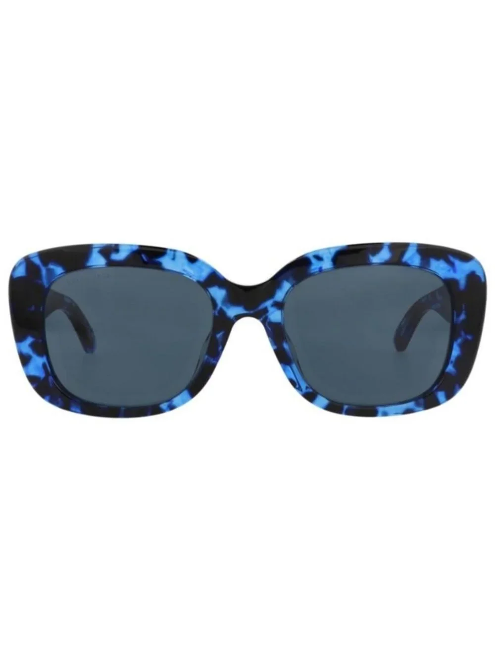 New Balenciaga Womens Square/Rectangle Blue Blue Blue Fashion Designer Sunglasse